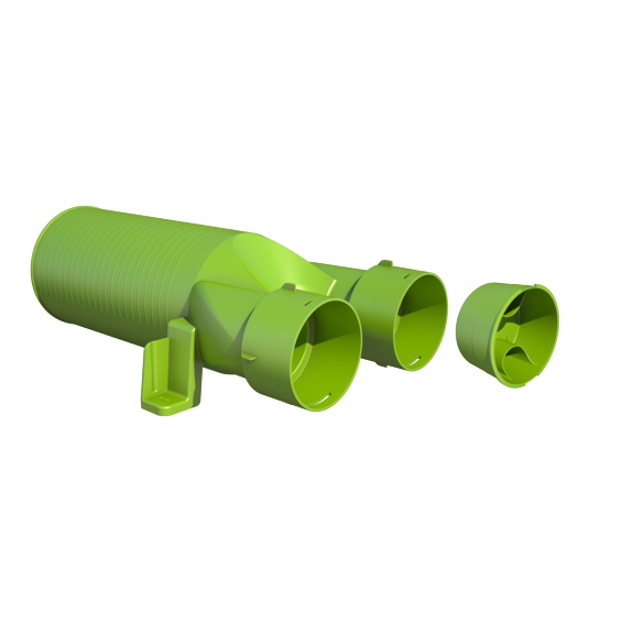 180° fitting for AE34 ducting - 75mm 180° fitting for AE34 ducting - 75mm